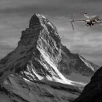 Cervin en Suisse vu par drone