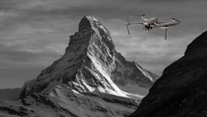 Cervin en Suisse vu par drone
