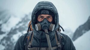 Jon Gupta au sommet du K2 au Pakistan