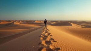 Trek aventure : traversée du désert marocain à pied