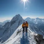 Benjamin Védrines et Nicolas Jean au Jannu Est