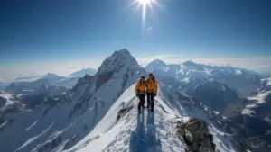Benjamin Védrines et Nicolas Jean au Jannu Est