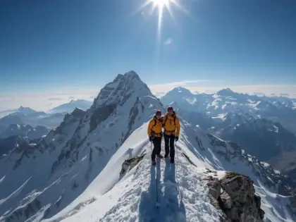 Benjamin Védrines et Nicolas Jean au Jannu Est