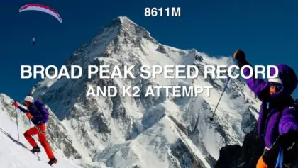 Benjamin Védrines et Nicolas Jean grimpent le Broad Peak, au Pakistan