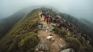 L'impact du tourisme de masse sur les sentiers célèbres