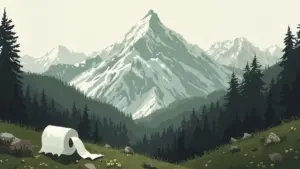 Pourquoi le papier toilette est une plaie en montagne (et que faire)
