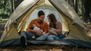 Premières vacances en camping avec un nouveau-né