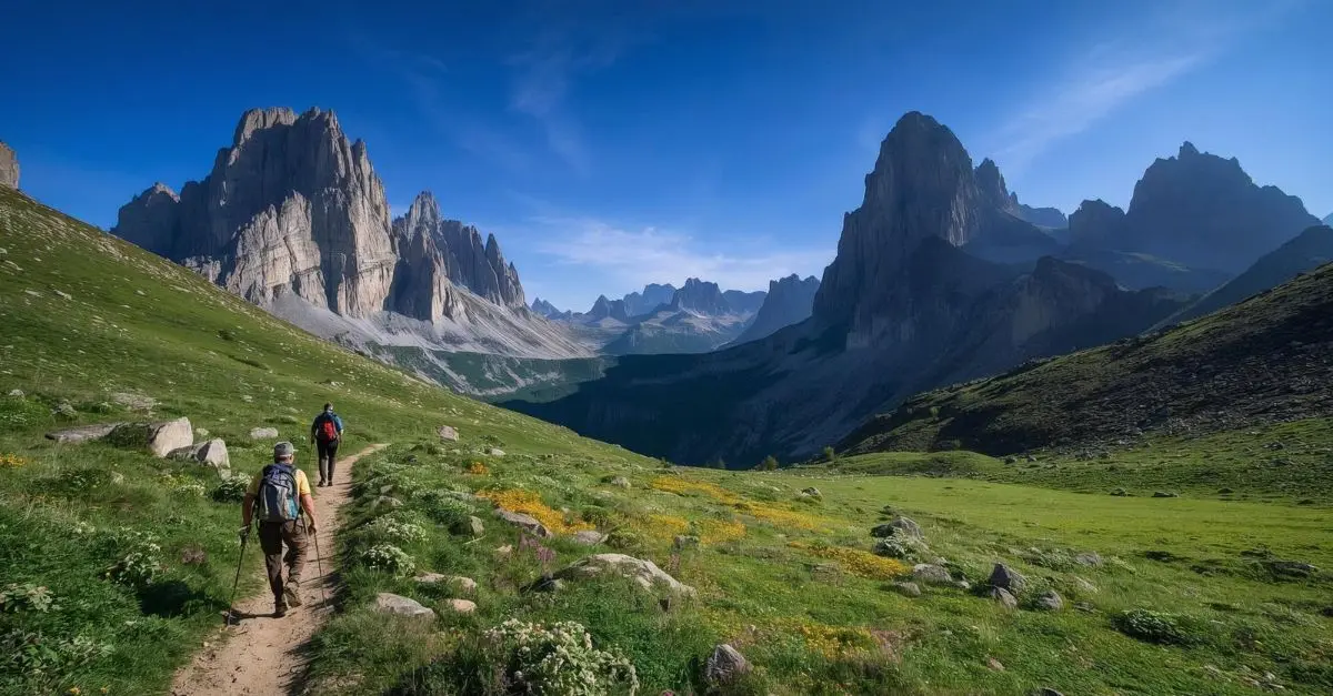 Randonner dans le Mercantour vue sur le lac des merveilles