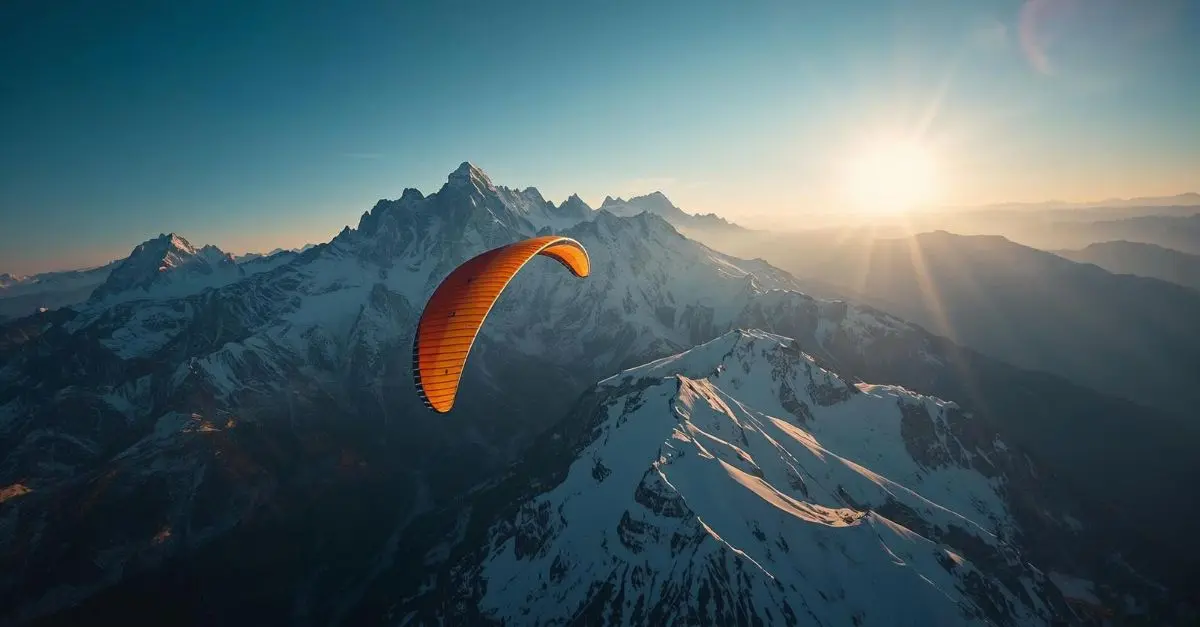 Vol libre et exploration alpine en parapente