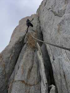 Pilar Rojo sur le Cerro Mermoz voie Franco Argentine sur le Fitz Roy