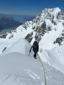 sommet Ascension de la face Balfour du mont Tasman en Nouvelle Zélande sommet Ascension de la face Balfour du mont Tasman en Nouvelle Zélande
