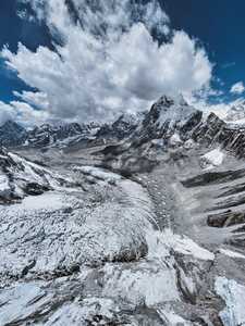cascade de glace du Khumbu nepal