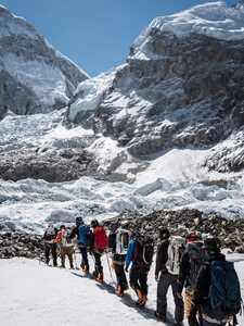 cascade de glace du Khumbu nepali