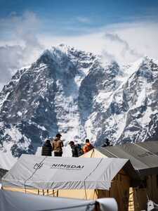 tente cascade de glace du Khumbu